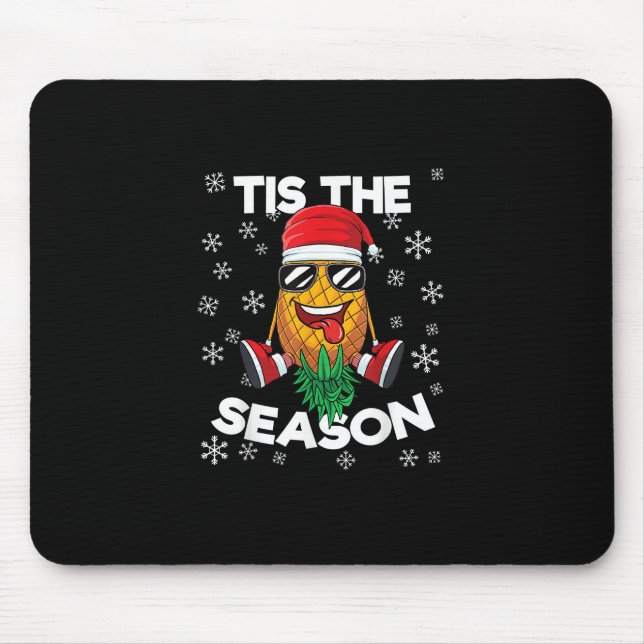 Tapis De Souris Upside Down Pineapple Santa Tis Season Christmas S (Devant)