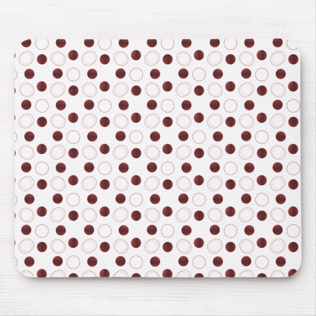 Tapis De Souris Uptown Bliss Mousepad, Rouge foncé (Devant)