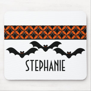 Tapis De Souris Uptown Glam Bats Halloween Mousepad