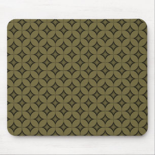 Tapis De Souris Uptown Retro Mousepad, Vert olive