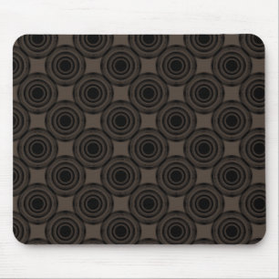 Tapis De Souris Uptown Trendy Circles Mousepad, Mocha