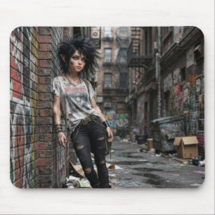 Tapis de souris Urban Fantasy Cool Girl