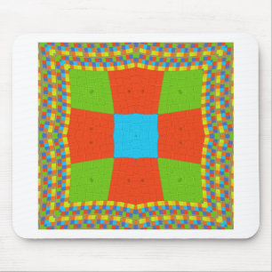 Tapis De Souris "Urban Quilt" Motif Géométrique Européen Artistiqu