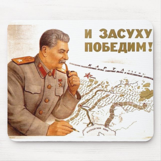 Tapis De Souris URSS CCCP Guerre froide Union soviétique Propagati (Devant)