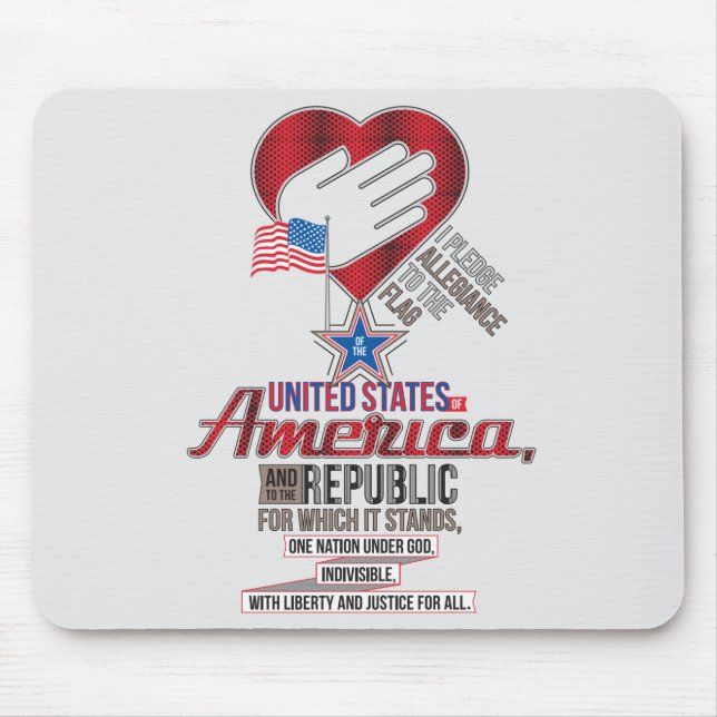 Tapis De Souris US Pledge of Allegiance (Devant)