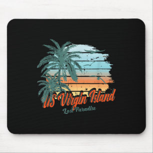 Tapis De Souris Us Virgin Island Beach St. Thomas Shirt Lost Parad