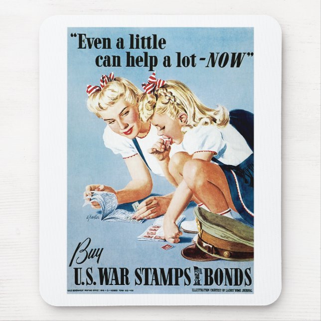 Tapis De Souris US War Stamps and Bonds (Devant)