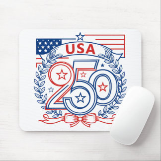 Tapis De Souris USA 250 Patriotic Anniversary Emblem Design