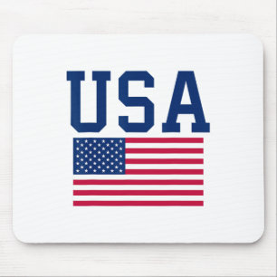 Tapis De Souris Usa Chemise Femmes Hommes Enfants Drapeau Américai