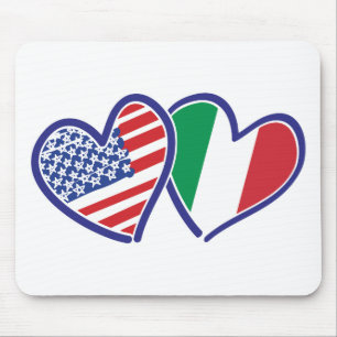 Tapis De Souris USA—Italie-amour
