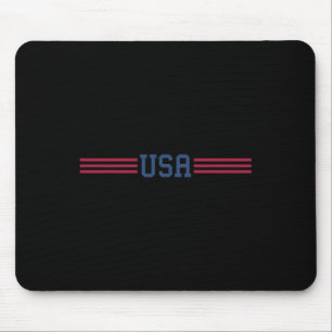 Tapis De Souris Usa T Chemise Femmes Hommes Patriotique Américain