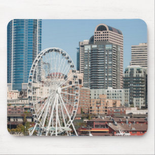 Tapis De Souris USA, Wa, Seattle. Bateau de croisière du port d'A