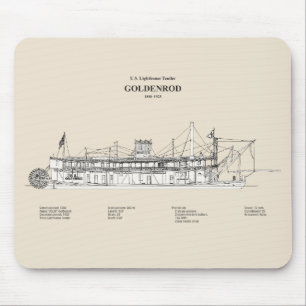 Tapis De Souris USCG Lighthouse Tender Goldenrod - SBD