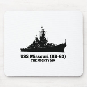 Tapis De Souris Uss Missouri Hommes Femmes Bb-63 Cuirassé Uss Miss