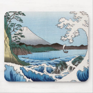 Tapis De Souris Utagawa Hiroshige - Mer au large de Satta, provinc