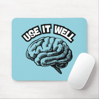 Tapis De Souris Utiliser Bien Motivationnel Cerveau Vintage Anatom