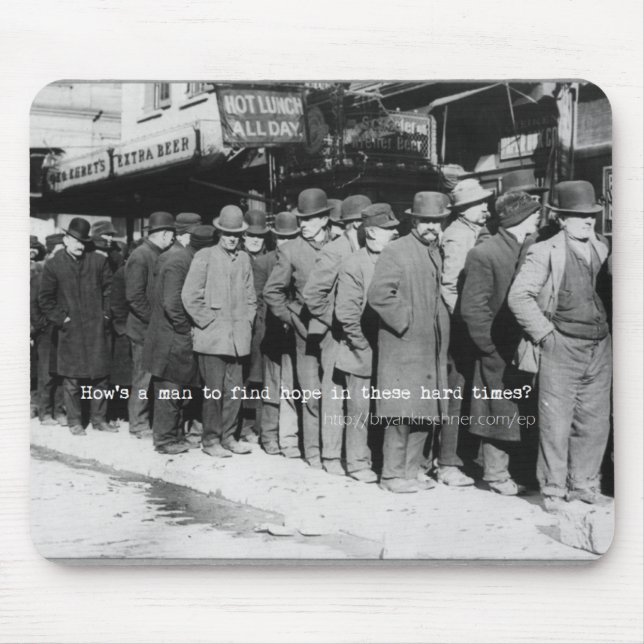 Tapis De Souris Va comment un homme pour trouver l'espoir Mousepad (Devant)