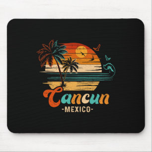 Tapis De Souris Vacances à Cancun au Mexique 2025 Groupe de famill