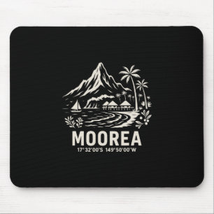 Tapis De Souris Vacances à la plage de l'île de Moorea Polynésie f