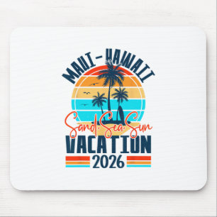 Tapis De Souris Vacances à Maui Hawaï 2026 Souvenir Famille assort