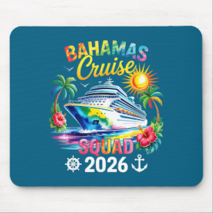 Tapis De Souris Vacances aux Bahamas 2026 Équipe Famille Amis Corr