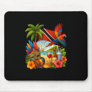 Tapis De Souris Vacances Caraïbes Trinité-et-Tobago Drapeau de la