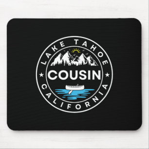 Tapis De Souris Vacances de Cousin au Lac Tahoe Californie Matchin