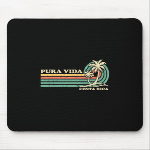Tapis De Souris Vacances de famille vintage rétro Costa Rica Pura
