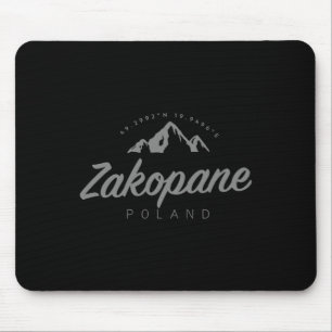 Tapis De Souris Vacances de montagne à Zakopane Ski Pologne