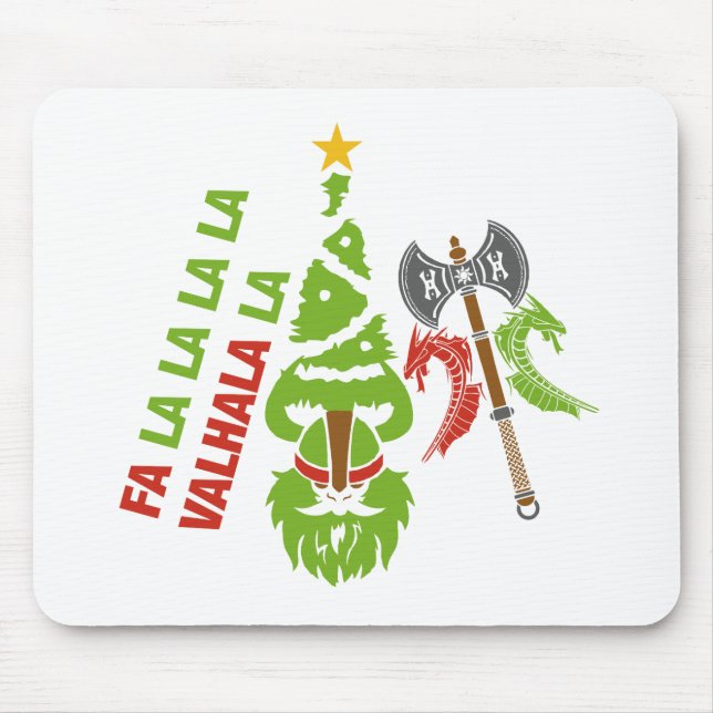 Tapis De Souris Vacances de Noël de Viking le Valhöll (Devant)