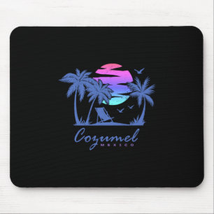 Tapis De Souris Vacances de printemps à la plage à Cozumel au Mexi