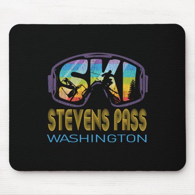 Tapis De Souris Vacances de ski à Stevens P Washington (Devant)