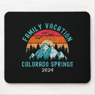 Tapis De Souris Vacances de ski de montagne en famille 2024