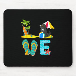 Tapis De Souris Vacances d'été à Terre-Neuve Love terre-neuve