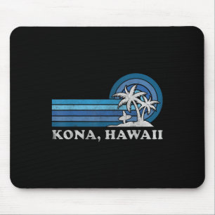 Tapis De Souris Vacances d'été en famille vintage à Kona Hawaii Be