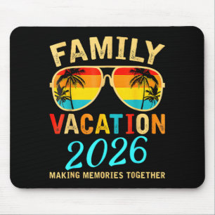 Tapis De Souris Vacances en famille 2026 Été à la plage