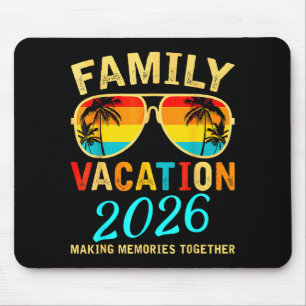 Tapis De Souris Vacances en famille 2026 Plage Été Correspondant V