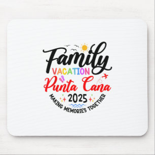 Tapis De Souris Vacances en famille à Punta Cana 2025 Correspondan