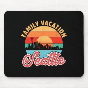 Tapis De Souris Vacances En Famille À Seattle.