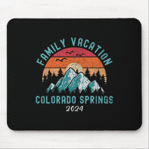 Tapis De Souris Vacances en famille de ski de montagne Colorado Sp