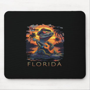 Tapis De Souris Vacances en Floride Alligator Mignon 