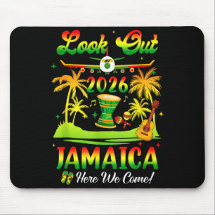 Tapis De Souris Vacances en Jamaïque 2026 Nous voilà T-Shirt Anniv