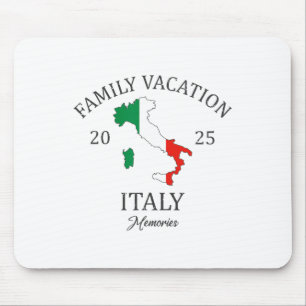 Tapis De Souris Vacances familiales en Italie 2025 Équipe de voyag