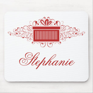 Tapis De Souris Vacances Fils Présents Mousepad, Rouge