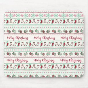Tapis De Souris Vacances Motif de Noël moche