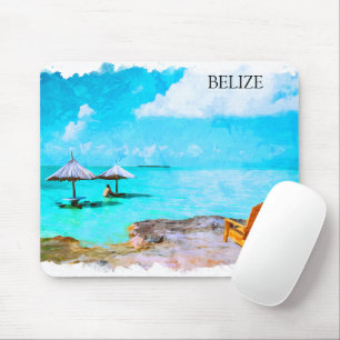Tapis De Souris Vacances plage de Belize tropical