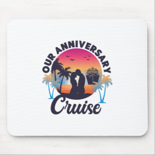 Tapis De Souris Vacances sur un bateau de croisière Mari anniversa