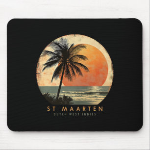 Tapis De Souris Vacances Surf Plage St. Maarten Smx Voyage St. Mar