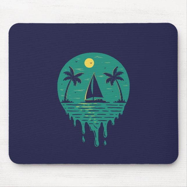 Tapis De Souris Vacances tropicales (Devant)