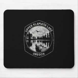 Tapis De Souris Vacances vintage en plein air Upper Klamath Lake O
